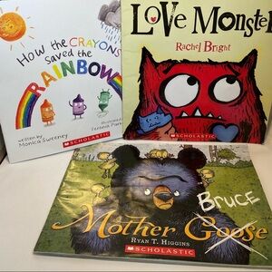 3 x Softcover Scholastics Books